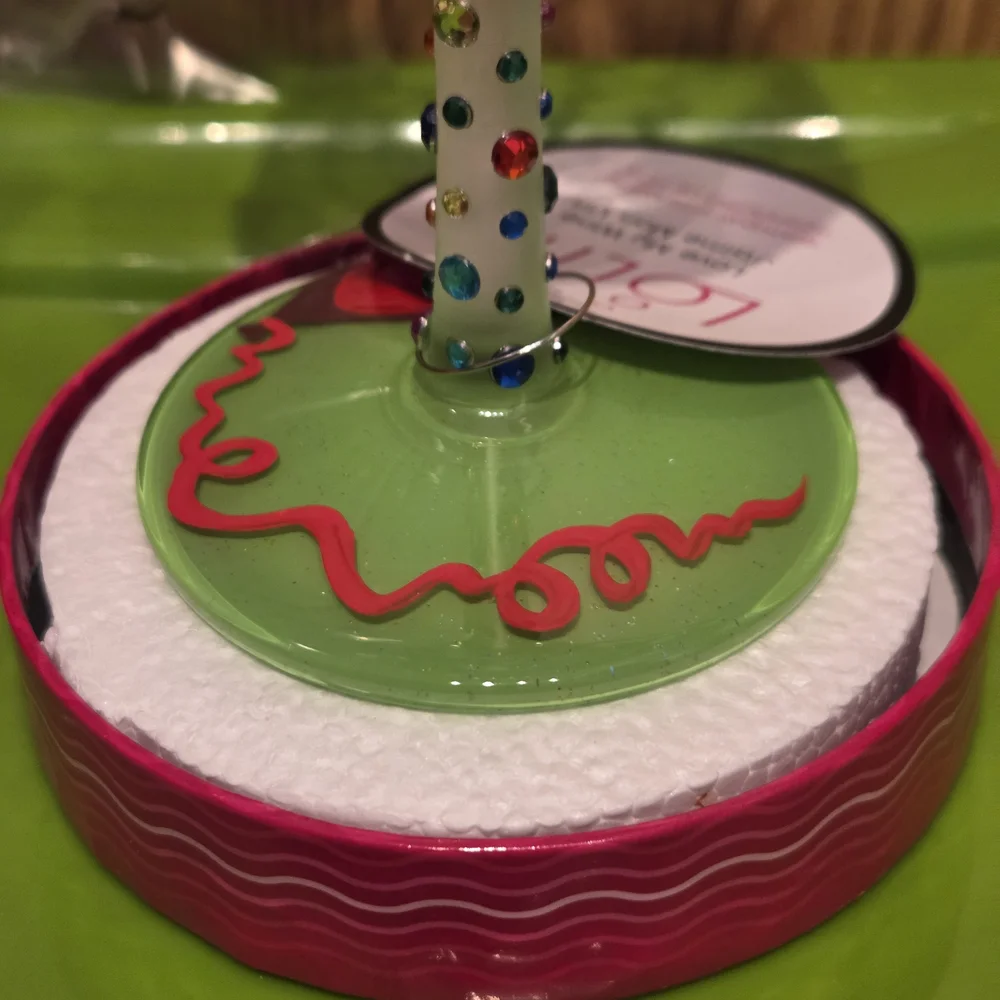 Lolita Happy Birthday Wine Glass
